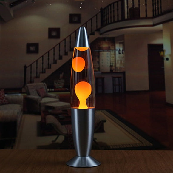 Metal Base Lava Lamp Volcano Style Night Light