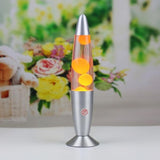 Metal Base Lava Lamp Volcano Style Night Light